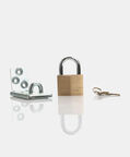 Brass Padlock Lock Key Set