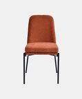 Home Deco and More Sky Plywood Steel Dining Chair, Brick, Packshot View
