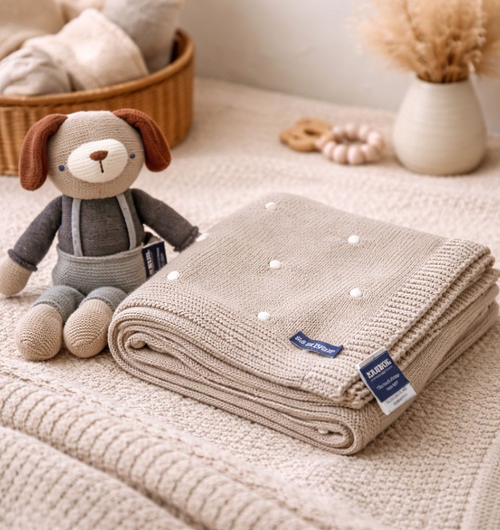 Cotton Knitted Blanket Toy Bundle