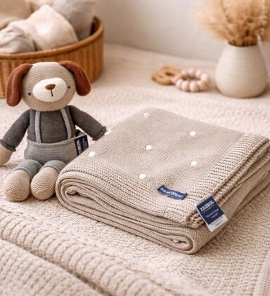 Cannon Cotton Knitted Blanket Toy Bundle, Packshot View