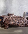 Essenza Ophelia Cotton Satin Duvet Cover, Blue, 200x220-cm, Packshot View