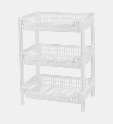 Home Deco and More Plastic 3-tier Organizing Basket - 40 X 28 X 56 Cm, Packshot View