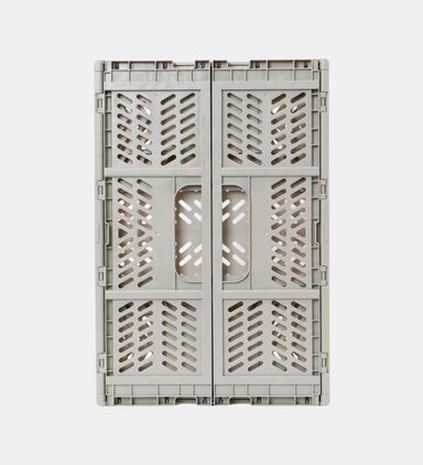 Home Deco and More Rectangular Foldable Basket, Grey, L, Packshot View