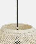 Light and Living Benira Cotton Pendant Lamp, Brown, 60x60x40-cm, Packshot View