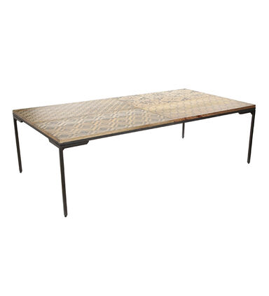 Manda Wooden Coffee Iron-leg Table