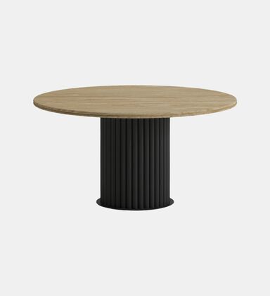 Home Deco and More Metal Base Round Dining Table, Packshot View