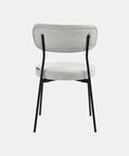 Home Deco and More Archie Fabric Steel Dining Chair, Packshot View