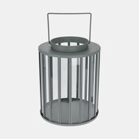 Iron Cylindric Handled Lantern