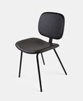 Home Deco and More Nappo Leather Chair, Dark-grey, Packshot View