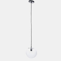Pendant Lamp Clear Glass Ball Three Pins